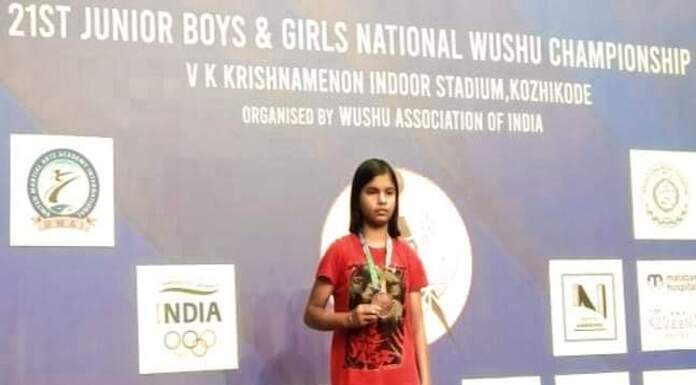 साहिबगंज की कोमोला ने राष्ट्रीय स्तर पर वूशू में जीता कांस्य पदक