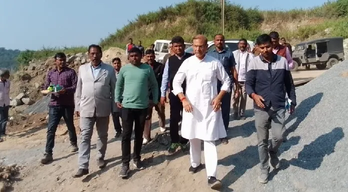 MP Jayant Sinha inspected the rail tunnel