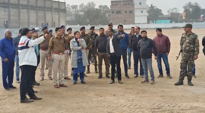 DC inspected Sido-Kanhu Stadium regarding Republic Day
