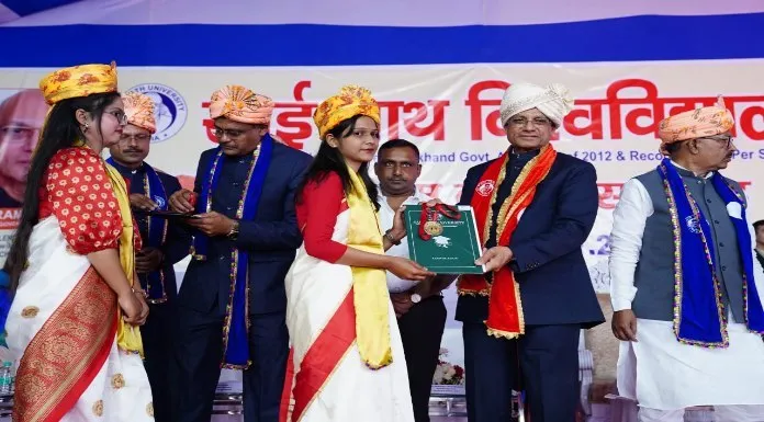 Eighth convocation was organized grandly in Sai Nath University
