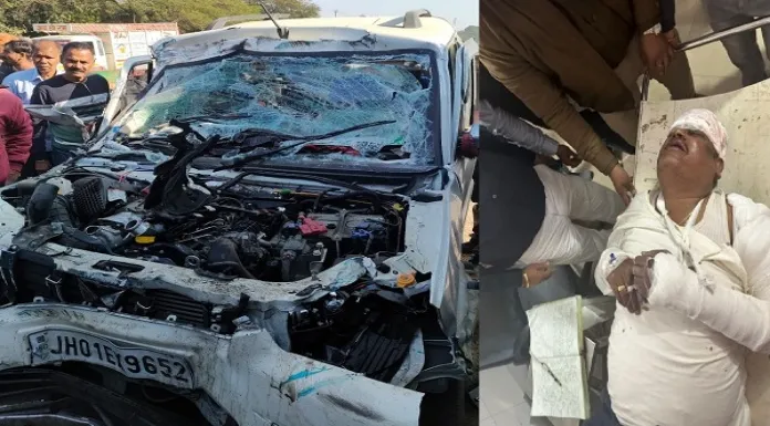 Forest ranger seriously injured in road accident in Hazaribagh