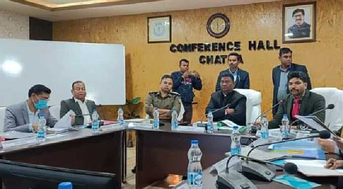 Minister Satyanand Bhokta reviews development plans in Chatra