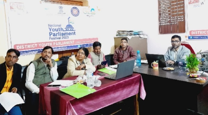 Organizing online webinar for National Youth Parliament selection of Nehru Yuva Kendra