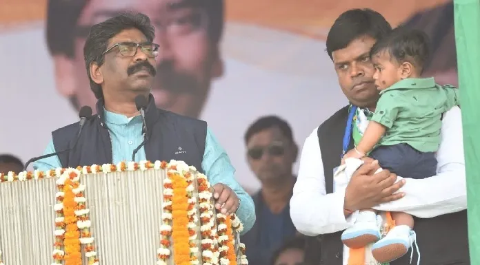 CM Hemant Soren held an election meeting in Ramgarh