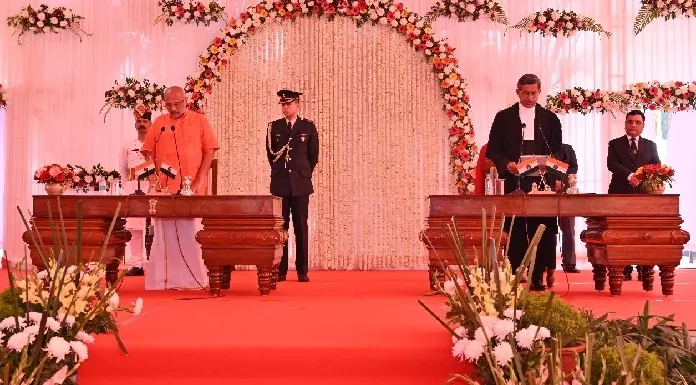 Jharkhand's new governor CP Radhakrishna took oath of office and secrecy in Ranchi