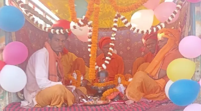 Sobhayatra with the idols on the third day of Mahayagya