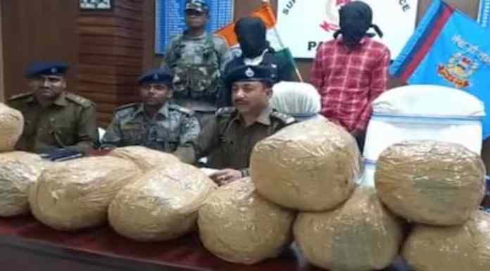 Two arrested with huge quantity of ganja