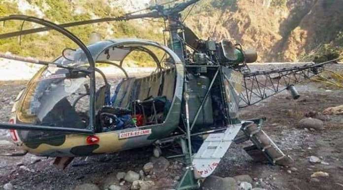 Army helicopter crash, two soldiers martyred