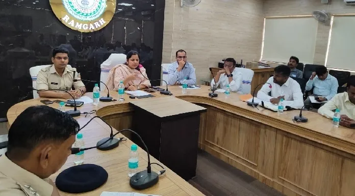 Ramgarh DC holds district level mining task force meeting
