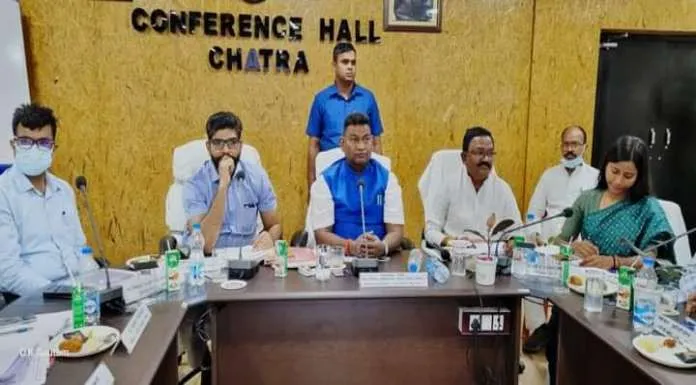 Governing committee meeting of District Mineral Foundation Trust held in Chatra