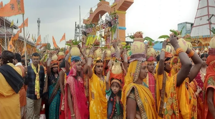 शिव-हनुमान प्राण प्रतिष्ठा सह रूद्र यज्ञ भव्य कलशयात्रा के साथ आरंभ