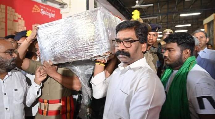 Body of jharkhand eduction minister to jharkhand assembly Education minister's body brought to ranchi airport