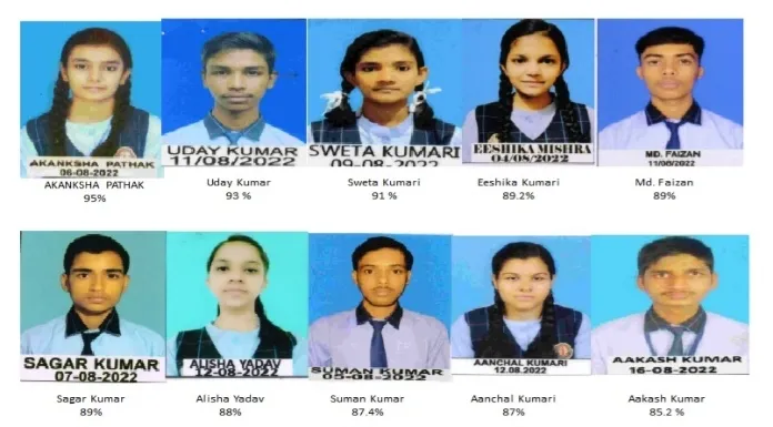 Akanksha became the topper of Shri Krishna Vidya Mandir in CBSE 10th examination