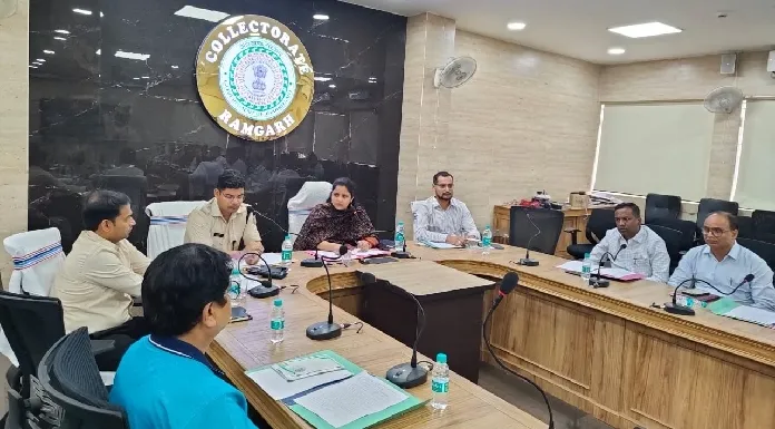 Ramgarh DC held district level road safety committee meeting