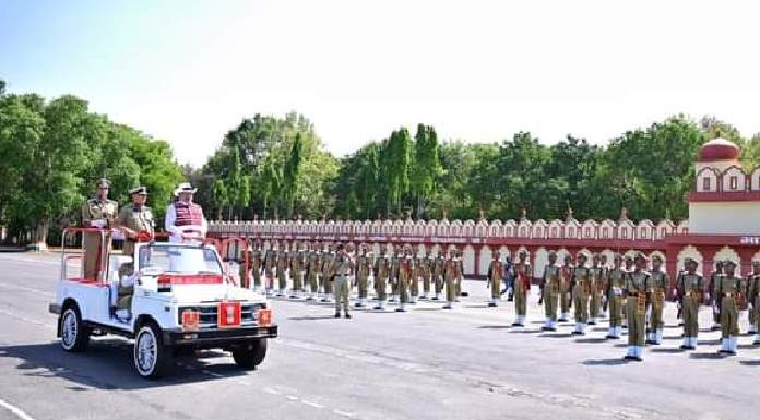 The Governor attended the convocation parade ceremony of BSF Meru Camp