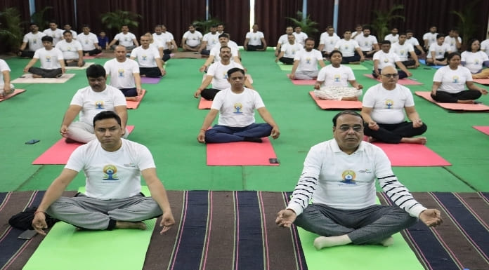 9th International Day of Yoga celebrated at Jindal Steel & Power