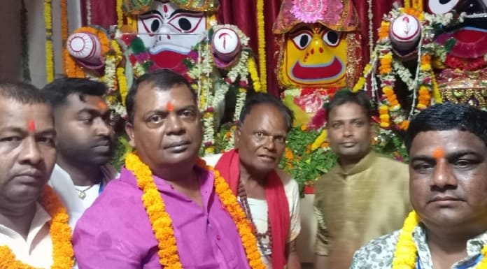 Devotees gathered in Rath Yatra in Kaitha