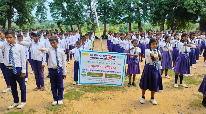 Child protection awareness campaign in school