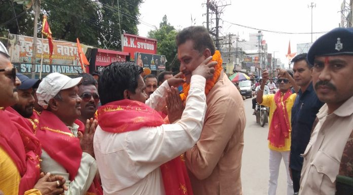 Kalash Yatra started on seventh Monday, Sadar MLA welcomed