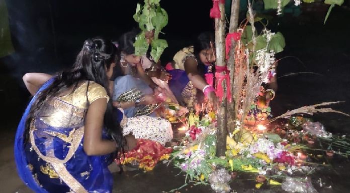 Karam Puja held with great pomp in Ramgarh district, people gathered in Akhra