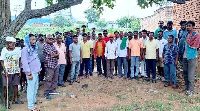 Villagers held a meeting regarding Karma Puja in Urimari colony.
