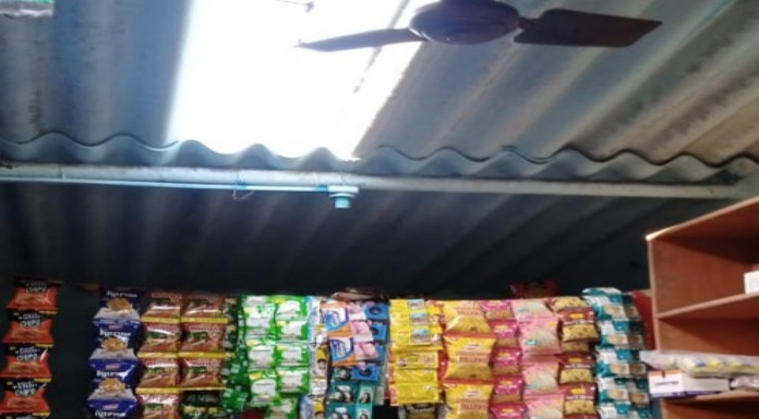 Thief caught stealing from ration shop