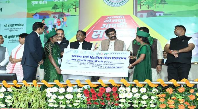 CM laid foundation stone of 64 schemes worth Rs 255 crore in Deoghar