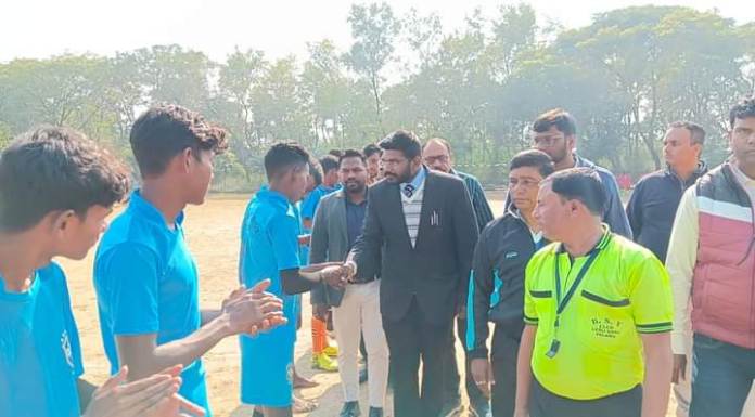 District level mukhyamantri amantran football competition started in Palamu