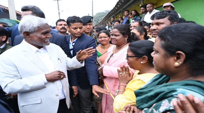 CM Champai Soren listened to the problems of the people in his native village Jilinggora.