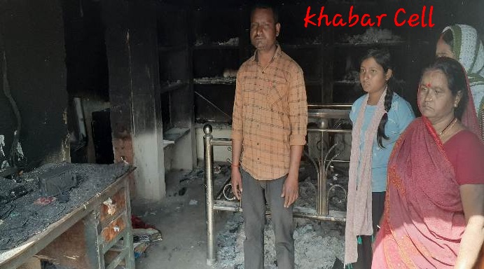 House set on fire after theft in Bhadaninagar OP area