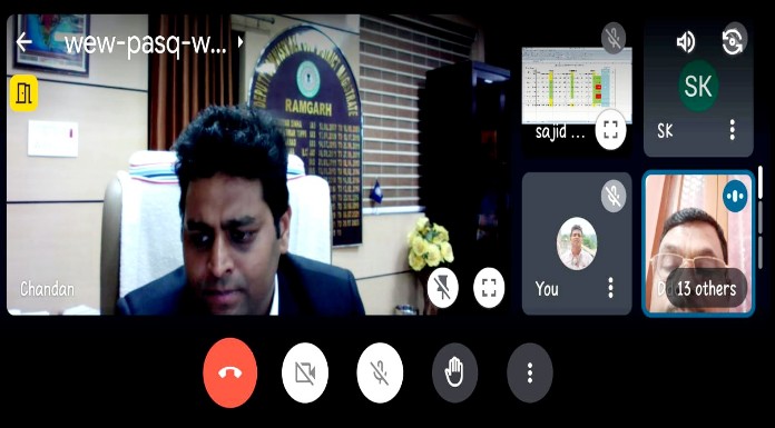 Ramgarh Deputy Commissioner held virtual meeting under Abua Housing Scheme