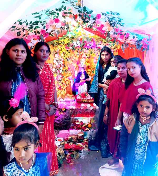 Saraswati worship celebrated with devotion in Barkagaon block