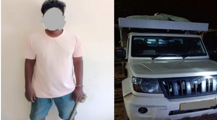 खूंटी:  552 किलोग्राम अवैध डोडा लदा पिकअप जब्त, चालक गिरफ्तार