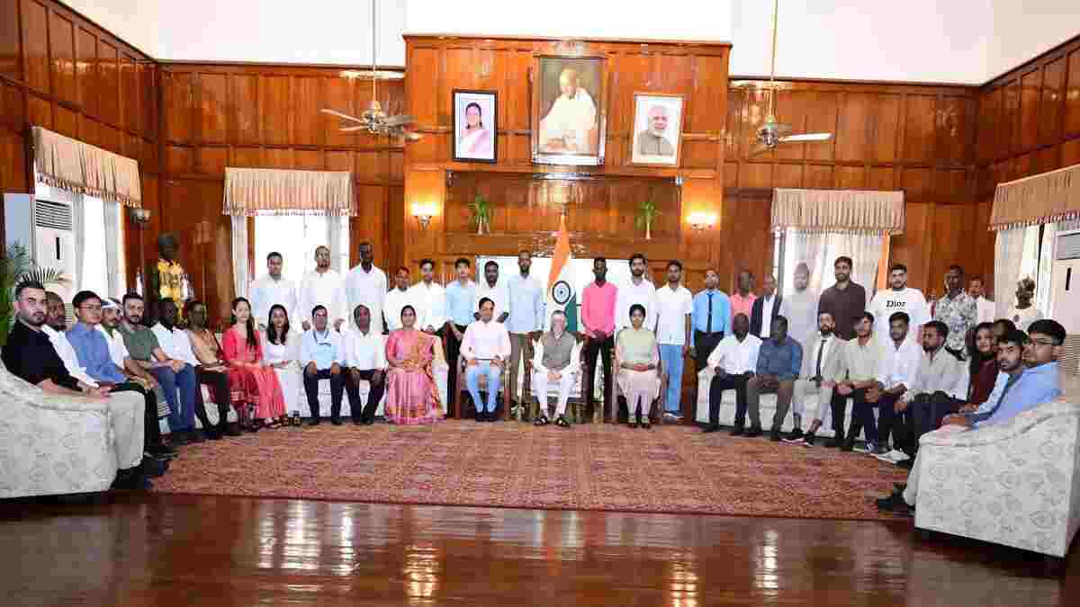 The Governor told foreign students to get to know Jharkhand culture and heritage up close